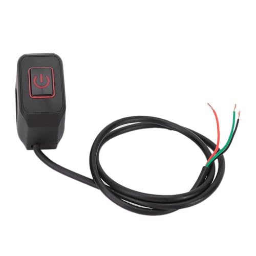 Motorrad Lenker schalter 22mm 12V wasserdichte Druckknopf LED Ein/Aus Schalter für Scheinwerfer, Nebelscheinwerfer, mit Rot Indikatoren Motorrad Lenker schalter 22mm 12V wasserdichte Druckknopf LED Ein/Aus Schalter für Scheinwerfer, Nebelscheinwerfer, mit Rot Indikatoren von LynKomm