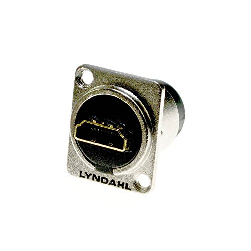 Lyndahl HDMI 1.4 Einbau - Flanschdose, LKHA20, Highend Durchgangsdose für HDMI-Kabel Einbaubuchse, HDMI-Durchgangsdose von Lyndahl