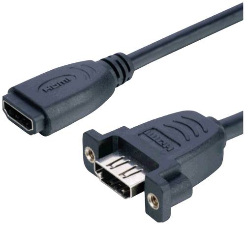 Lyndahl HDMI Adapterkabel HDMI-A Buchse 0.2m Schwarz LKPK005 HDMI-Kabel von Lyndahl