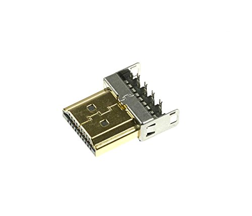 Lyndahl HDMI SL-P HDMI Ersatzsteckverbinder 19-polig mit vergoldeten Kontakten, HDMI 1.3-1.4a mit Ethernet, für 24AWG und 26AWG von Lyndahl