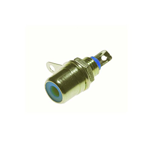 Lyndahl LKC003 Cinch Einbaubuchse für Frontplattenmontage, RCA Einbaukupplung Cinch Terminal Audio Anschluss vergoldet, blau Lyndahl LKC003 Cinch Einbaubuchse für Frontplattenmontage, RCA Einbaukupplung Cinch Terminal Audio Anschluss vergoldet, blau von Lyndahl