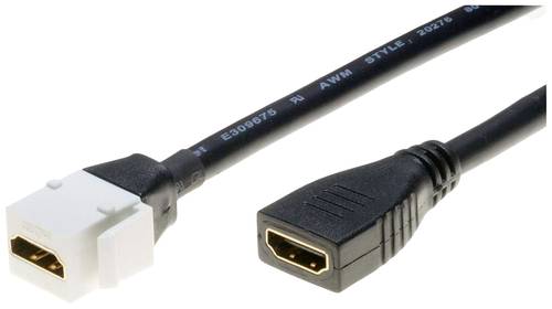 Lyndahl LKK0210-02 HDMI Adapterkabel [1x HDMI-Buchse - 1x HDMI-Buchse] Schwarz 0.2m von Lyndahl