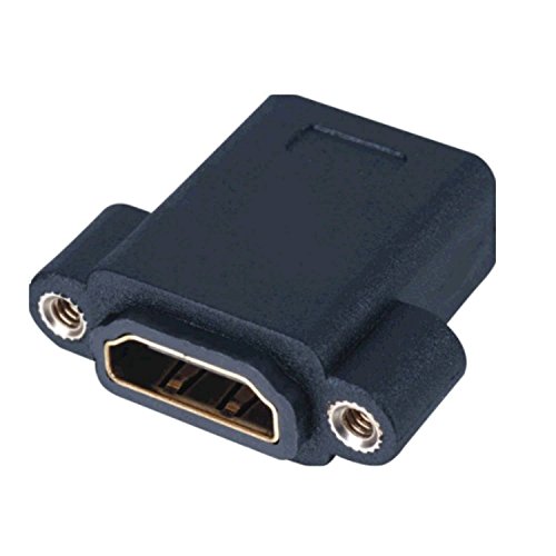 Lyndahl LKPA005 HDMI 1.4 Adapter für Frontplattenmontage, 2X Buchse. HDMI Adapter/HDMi-Kupplung für 2 HDMI-Kabel zur Plattenmontage von Lyndahl