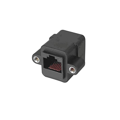 Lyndahl LKPA013 Adapter für Frontplattenmontage RJ45 Buchse/Buchse (F/F) CAT 5e Netzwerkbuchse, Adapter für Netzwerkkabel zur Frontplattenmontage von Lyndahl