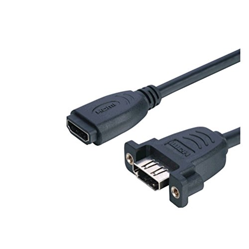 Lyndahl LKPK005-03 HDMI Adapterkabel f. Frontplattenmontage, 2 x Buchse HDMI-Kabel für Plattenmontage 0,3m von Lyndahl