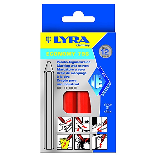 Lyra e777769 signierkreide 11 x 110 mm Rot von Lyra