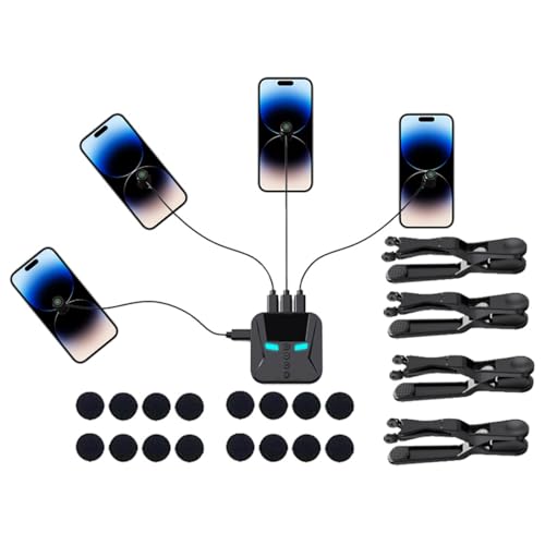 Lyricalist Finger Flicker - Automatic Screen Clicker, Automatic Phone Tapper, Speed Adjustable Screen Tappers, Phone Device Automatic Tapper (1 Clicker + 4 Click Head + 4 Clip + 1 Charging Cable) von Lyricalist