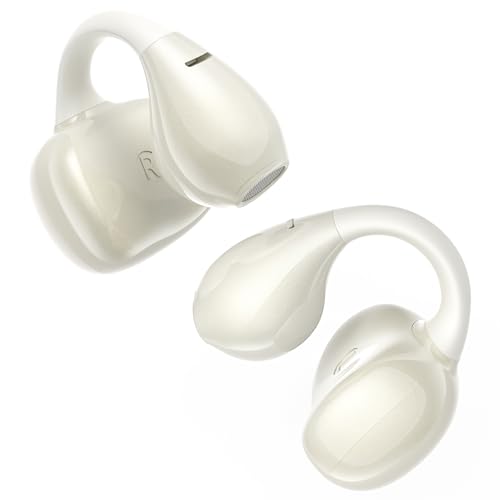 Lytmi CozyClip Open Ear Kopfhörer, 5.4 Bluetooth Kopfhörer, Leicht und Bequem Clip On Kopfhörer, 22 Std Spielzeit, IPX4 wasserdichte kopfhörer Kabellos Bluetooth für Laufen, Sport-Beige von Lytmi