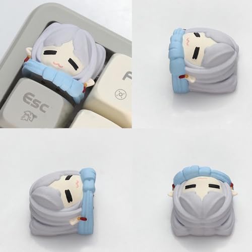 Lzrong Anime Frieren Fern Tastenkappe Keycaps Frieren: Beyond Journey's End Harzig Gaming Tastenkappe Switch Mechanische Tastatur Keyboard Zubehör Eingabegeräte Geschenke für Fans(nur Keycaps) von Lzrong