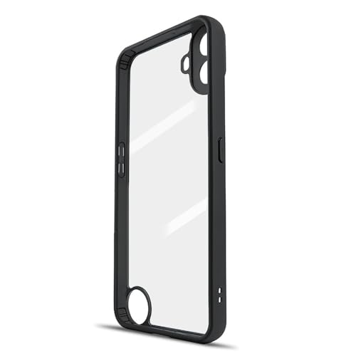Lzzox Schutzhülle für Nothing CMF Phone 1, transparent, vollständige Abdeckung, stoßfest, transparent, weich, stoßfest, harte Rückseite (CMF Phone 1) von Lzzox