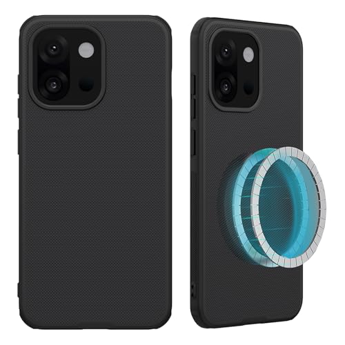 Lzzox Schutzhülle für Oneplus 13T [magnetisch] Air-Corner stoßfest, sturzsicher, matt, mattiert, Polycarbonat, harte Rückseite (Oneplus 13T) von Lzzox