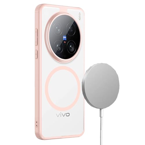Lzzox Schutzhülle für Vivo X200 Pro, magnetisch, transparent, Kameraschutz, stoßfest, transparent, weich, harte Rückseite, Rosa, X200 Pro Lzzox Schutzhülle für Vivo X200 Pro, magnetisch, transparent, Kameraschutz, stoßfest, transparent, weich, harte Rückseite, Rosa, X200 Pro von Lzzox