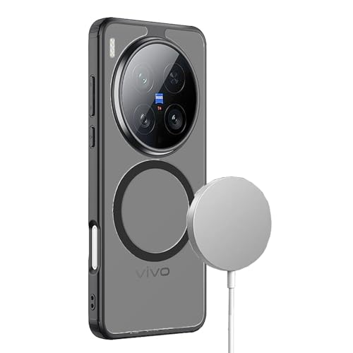 Lzzox Schutzhülle für Vivo X200 Pro, magnetisch, transparent, Kameraschutz, stoßfest, transparent, weich, harte Rückseite, Schwarz, X200 Pro Lzzox Schutzhülle für Vivo X200 Pro, magnetisch, transparent, Kameraschutz, stoßfest, transparent, weich, harte Rückseite, Schwarz, X200 Pro von Lzzox