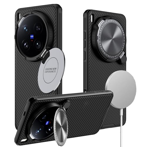Lzzox Ultramagnetische Schutzhülle für Vivo X200, Metall, Ständer, Kameralinse, Sichtschutz, stoßfest, weicher Rand, harte Rückseite, Schwarz Lzzox Ultramagnetische Schutzhülle für Vivo X200, Metall, Ständer, Kameralinse, Sichtschutz, stoßfest, weicher Rand, harte Rückseite, Schwarz von Lzzox