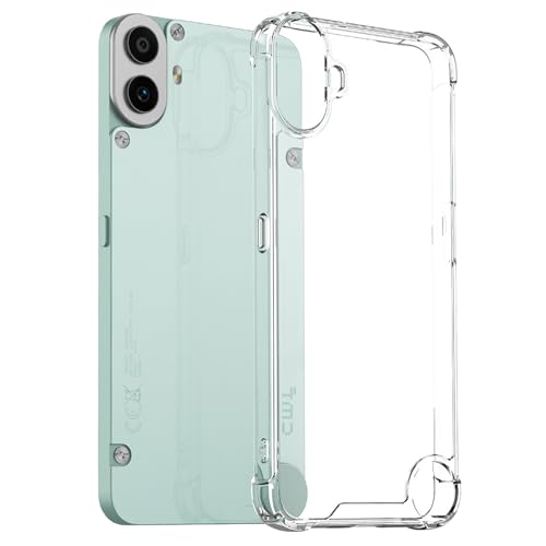 Lzzox for Nothing CMF Phone 2 Pro Schutzhülle, ultraklar, stoßfest, transparent, weiche Kanten, Polycarbonat, harte Rückseite (transparent, CMF Phone 2 Pro) von Lzzox