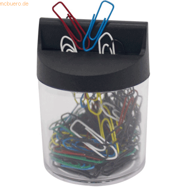 10 x M+M Magnetklammernspender schwarz VE=125 Klammern farbig lackiert von M+M