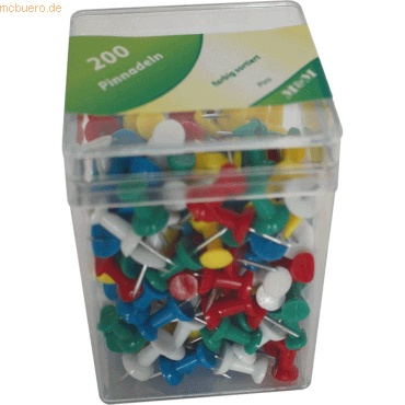 10 x M+M Pinnadeln farbig sortiert VE=200 Stück 10 x M+M Pinnadeln farbig sortiert VE=200 Stück von M+M