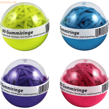 12 x M+M Gummiringball VE=90 Stück farbig neon sortiert Schraubdose 12 x M+M Gummiringball VE=90 Stück farbig neon sortiert Schraubdose von M+M