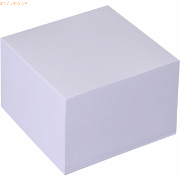 12 x M+M Zettelkasten-Ersatzeinlage 9,8x9,8cm 700 Blatt weiß von M+M