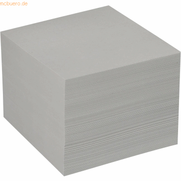 12 x M+M Zettelkasten-Ersatzeinlage 9,8x9,8x8,3cm 700 Blatt graues Rec von M+M