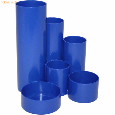 24 x M+M Stifteköcher 6 Röhren basic-blau 24 x M+M Stifteköcher 6 Röhren basic-blau von M+M