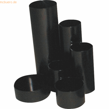 24 x M+M Stifteköcher 6 Röhren schwarz 24 x M+M Stifteköcher 6 Röhren schwarz von M+M