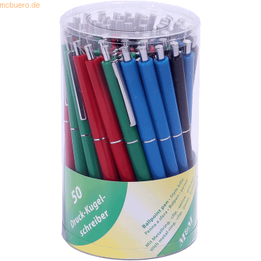 32 x M+M Kugelschreiber VE=50 Stück farbig sortiert 32 x M+M Kugelschreiber VE=50 Stück farbig sortiert von M+M