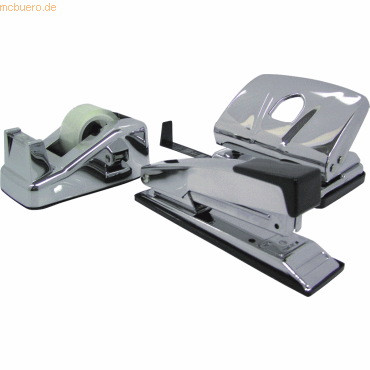 6 x M+M Schreibtisch-Set Chrome-Set Super 3-teilig 6 x M+M Schreibtisch-Set Chrome-Set Super 3-teilig von M+M