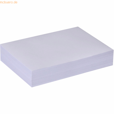 60 x M+M Zettelkasten-Ersatzeinlage A7 200 Blatt weiß von M+M
