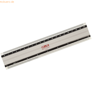 10 x M+R Lineal Aluminium 20cm cm und inch Skalierung 10 x M+R Lineal Aluminium 20cm cm und inch Skalierung von M+R