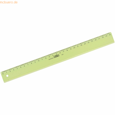 10 x M+R Lineal schmal 30cm transparent farbig sortiert von M+R