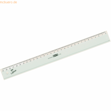 20 x M+R Lineal schmal 16cm glasklar 'For Lefties' von M+R