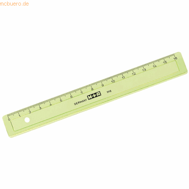 20 x M+R Lineal schmal 16cm transparent farbig sortiert von M+R