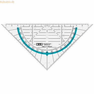 M+R Geometrie-Dreieck 16cm glasklar bruchfest von M+R