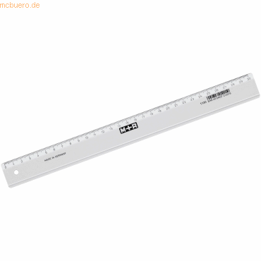 M+R Lineal schmal 30cm glasklar von M+R
