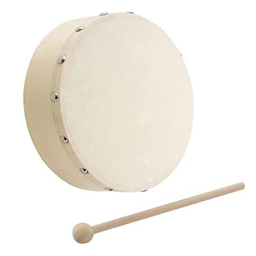 /E Handtrommel, Musical Drum Percussion Instrument, Holztrommel-Set Musikinstrument mit Trommelstock, pädagogisches Percussion-Instrument für Schulparty von M/E