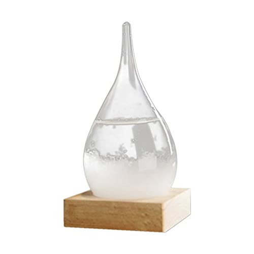 M/E Sturmglas-Wetterstationen, kreative Sturm-Kristallglasflasche, Schreibtisch-Wetterstation, modisch, bunt, Wettervorhersage, 3D-Sturmglas-Wetterstationen von M/E