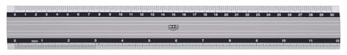 M+R 18300000 Lineal, Aluminium, cm und inch Skalierung, 30 cm von M + R