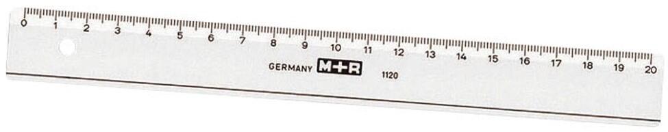 M + R Lineal 20,0 cm - transparent M + R Lineal 20,0 cm - transparent von M + R