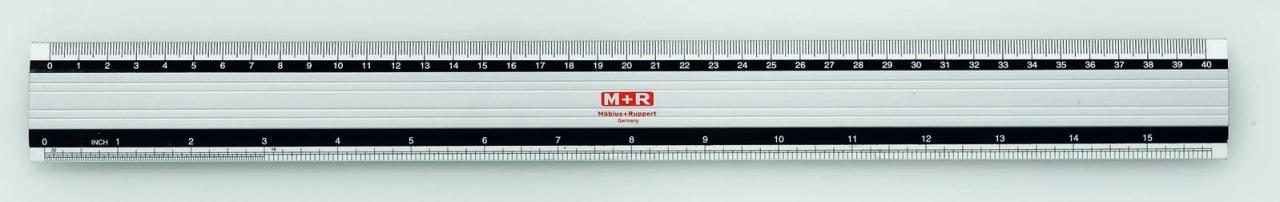 M + R Lineale Alu-Lineal 40 cm 40 cm silber von M + R