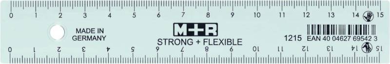 M + R Lineal 15 cm von M + R