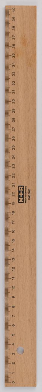 M + R Lineale M + R Holzlineal 40cm 40 cm natur von M + R