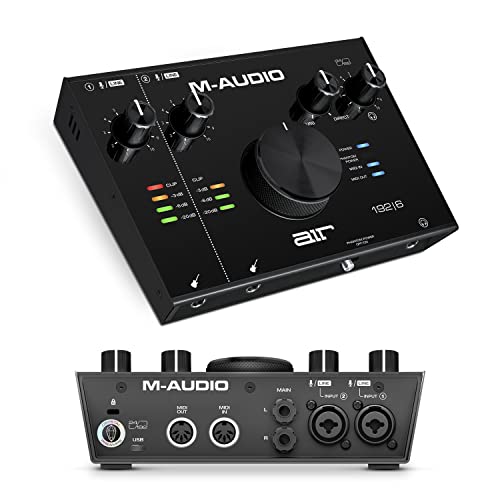 M-Audio AIR 192 | 6 - 2-in-2-out USB Audio- / MIDI-Schnittstelle mit ProTools und Ableton Live Recording Software mit Studio Effekten und Instrumenten von M-Audio