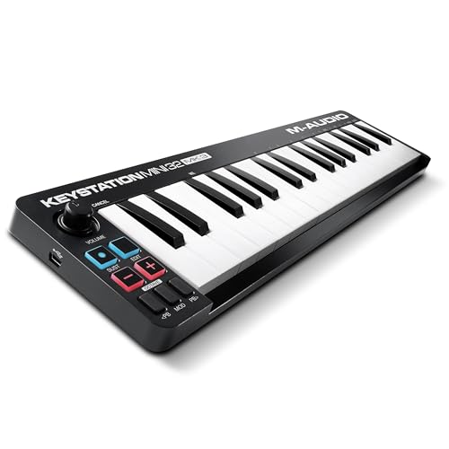 M-Audio Keystation Mini 32 MK3 - Ultra-portabler Mini USB MIDI Keyboard Controller mit MPC Beats von M-Audio