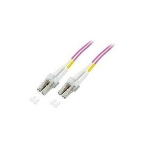 M-CAB LWL - Netzwerkkabel - LC Multi-Mode (M) zu LC Multi-Mode (M) - 10 m - Glasfaser - 50/125 Mikrometer - OM4 - halogenfrei - violett von M-Cab
