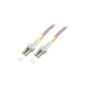 M-CAB LWL - Patch-Kabel - LC Multi-Mode (M) zu LC Multi-Mode (M) - 15 m - Glasfaser - Duplex - 50/125 Mikrometer - OM4 - violett von M-Cab