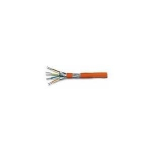 M-CAB - Patch-Kabel - RJ-45 (M) zu RJ-45 (M) - 15 m - SFTP, PiMF -Cat.7 Rohkabel - halogenfrei - Schwarz von M-Cab
