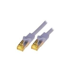 M-CAB - Patch-Kabel - RJ-45 (M) zu RJ-45 (M) - 20 m - SFTP, PiMF -Cat.7 Rohkabel - halogenfrei, geformt, ohne Haken - Grau von M-Cab