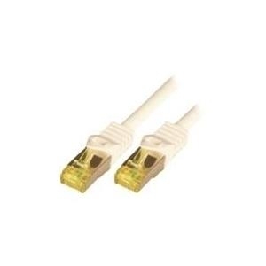 M-CAB RAW - Netzwerkkabel - RJ-45 (M) zu RJ-45 (M) - 15 m - SFTP, PiMF -Cat.7 Rohkabel - halogenfrei, geformt, ohne Haken - weiß von M-Cab