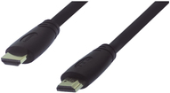 M-CAB UltraFlex - HDMI-Kabel mit Ethernet - HDMI männlich zu HDMI männlich - 12.5 m - Schwarz - rund, 4K Unterstützung von M-Cab